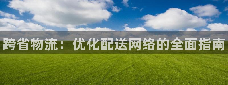 28圈绿骨头：跨省物流：优化配送网络