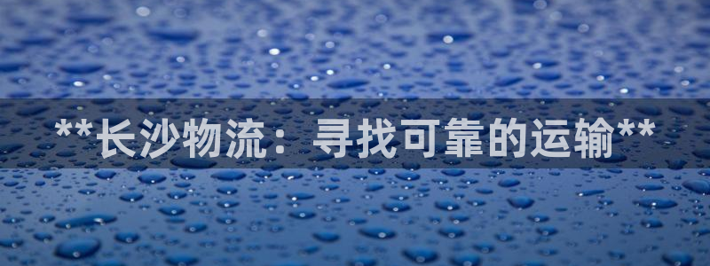 28圈怎么下载：**长沙物流：寻找可